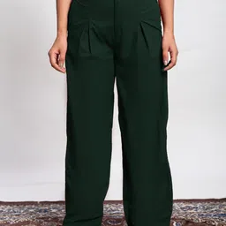 Pittra4ever Women Relaxed Pleated Trousers-picture-35