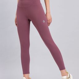 technosport Solid Women Purple Tights-picture-24