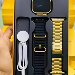 phinix S9 Ultra Gold Edition With Sports Mode Golden SmartWatch for Businessman D8 Smartwatch-picture-25