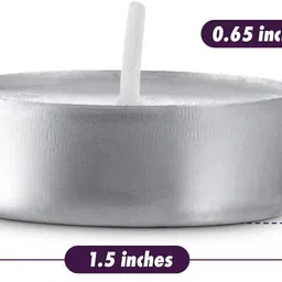 shyamrajimpex Pack of 50 Unscented Tealight Candles, Daily Use, MultiPurpo Candle image 4