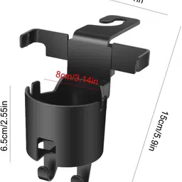 hasthip Car Headrest Cup and Phone Holder Car Bottle Holder image 2