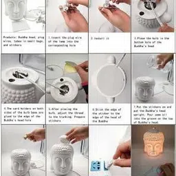 peepalcomm Electric Diffuser Cum Lamp With Switch To Control Light Fragrance With S 1 15ml Aroma Oil, Diffuser Set image 5