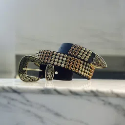 malikbelt Men Casual Black Genuine Leather Belt image 4