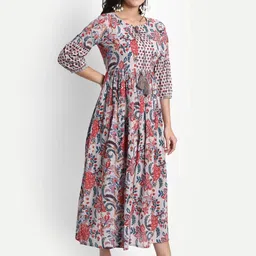 githaan Women Fit and Flare Grey Midi/Calf Length Dress-picture-21