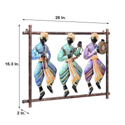 craft tree Loomed Iron Dancing Doll Wall Art In Multicolour image 3