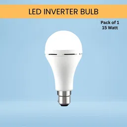 15W Rechargeable Emergency Inverter LED Bulb, Upto 4 Hours Battery For HomeO460 4 hrs Bulb Emergency Light-image-85