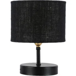Devansh Iron Table Lamp With Black Jute Shade by New Era image 4