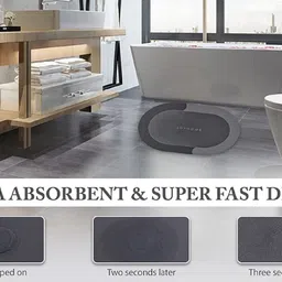 joejoe Leather Bathroom Mat image 2