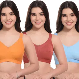 teenplus Pack of 3 Women Everyday Non Padded Bra image 1