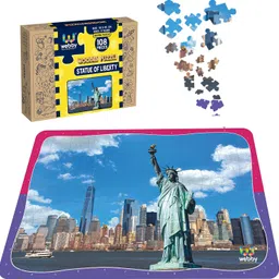 webby Statue Of Liberty Wooden Jigsaw Puzzle, 108 Pieces image 1