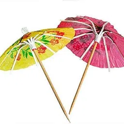prakritii cultivating green Decorative Paper Drink/Cocktail Parasols Umbrella Toothpick Snack Cakes Fruit Disposable Wooden Cutlery Set-picture-11
