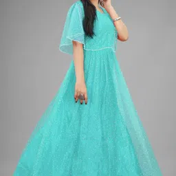 Net Semi Stitched Flared/A-line Gown-image-18