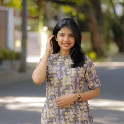 clothland Women Printed Cotton Blend A-line Kurta image 2