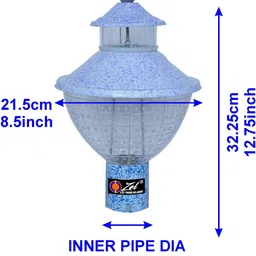 ozel 1 Rain Drop White Texture Gate Light Outdoor Lamp image 2