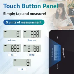Medtech KS 01 Digital Scale for Health, Cooking, with Tare Function & 1 Gr Accuracy Weighing Scale image 3