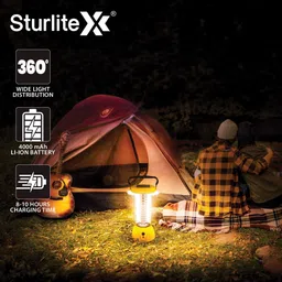 sturlite Mello 5Watt Solar+AC Supply LED Rechargeable Light 20 hrs Lantern Emergency Light image 2