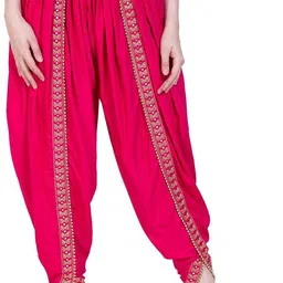 pinovo Viscose Rayon Embroidered, Embellished Patiala-picture-18