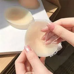 hiddenbeauty q1 Silicone-Women's Reusable Niple Cover - Silicone Niple Cover Bra Pad Reusable Breast Nipple Shield image 4