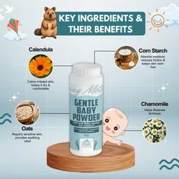 maternal bliss Gentle Baby Powder | Talc free| 100% Natural with Chamomile, Calendula and Oats image 4
