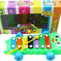 asian King Musical Pull Along Xylophone With 2 Mallets For Kids Fun Activity and Play image 5
