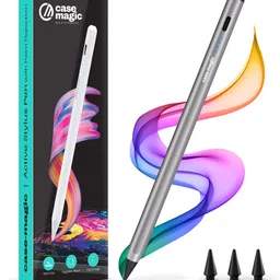 Case-Magic iPad Pencil Active Stylus Pen , Palm Rejection, for iPad 2018-2024, Pro, & more Stylus-image-54
