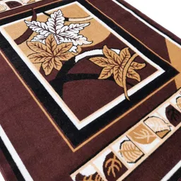 r carpets Brown, Beige, Black Silk Carpet image 3