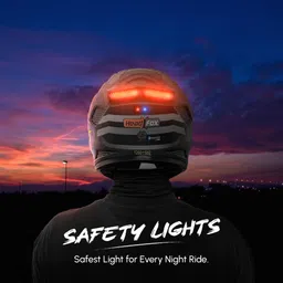 headfox N2F Shady AI Bluetooth Full Face Waterproof Helmet for Men with LED Blinker Motorbike Helmet image 4