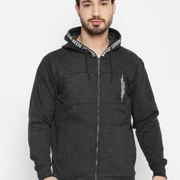 duke Men Full Sleeve Solid Hooded Sweatshirt-picture-25