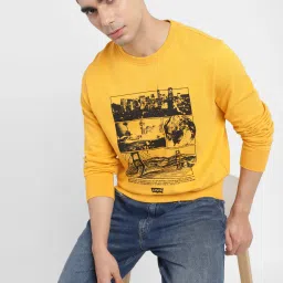 Men's Graphic Print Crew Neck Sweatshirt-image-62