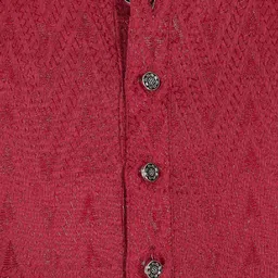 DIVISIVE Geometric Embroidered Thread Work Mandarin Collar Cotton Straight Kurta image 3