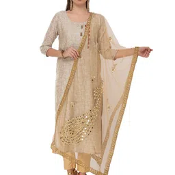 A R SILK DUPATTA HUB Embroidered Dupatta with Mirror Work-picture-32