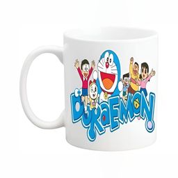 Mr UVD White & Blue Doreman Printed Ceramic Mug 350ml-picture-7