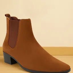 Bxxy Men Round Toe Block Chealsa Boots-image-81