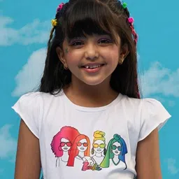 LIL DRAMA Girls Printed T-shirt image 1