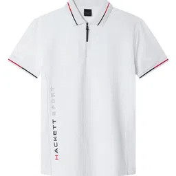 HACKETT LONDON Men Polo Collar Applique T-shirt image 4