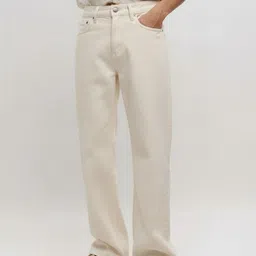 Niffar Fashion Men Wide Leg Mid-Rise Applique Jeans-picture-45