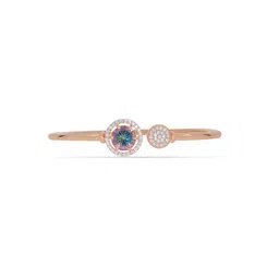BHIMA 18K BIS Hallmark 750 Purity Rose Gold Designer Stone Bracelet Bangle-picture-18