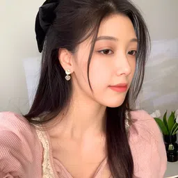 COOLWOOL Korean Gold-Plated Artificial Stones Studded Contemporary Drop Earrings image 3