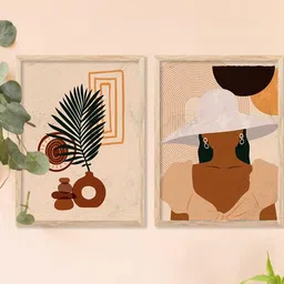 WALLLANE Brown Wood Wall Art-picture-23