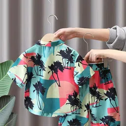 FASTDEAL Boys Printed Shirt With Shorts image 3