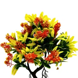 Dekorly Multi Plastic Artificial Flowers & Plants With Pot image 4