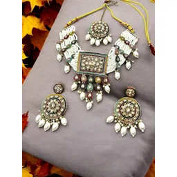 ANTIQUE JEWELLERY Brass ewellery Set image 4