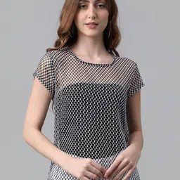 VANGULL Women Self Design Semi Sheer Top-picture-34