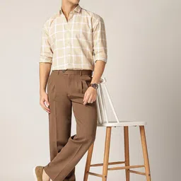 DENNISON Men Relaxed Easy Wash Pleated Trousers image 2