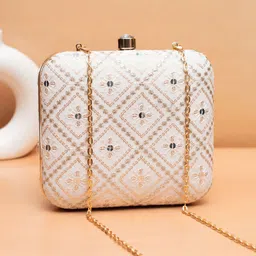 ARTKLIM Embroidered Box Clutch-picture-38