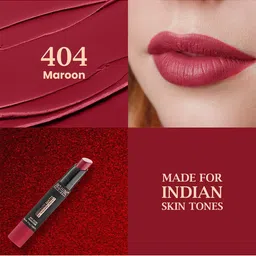 Inshine Absolute Matte No Transfer Lipstick - Rich Maroon 404 image 4