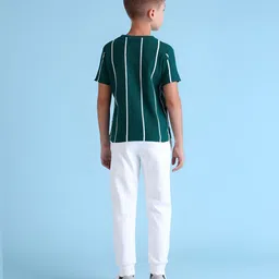 U.S. Polo Assn. Kids Boys Typography Striped Pockets T-shirt image 2