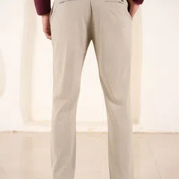 The Pant Project Power Stretch Men Smart Slim Fit Houndstooth Textured Non Iron Trousers image 2