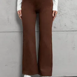 NU CLOTHS Women Comfort Wide Leg High-Rise Stretchable Jeans-picture-35