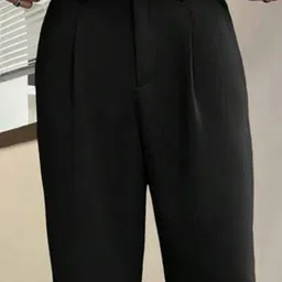 Next One Men Smart Loose Fit Pleated Trousers image 3